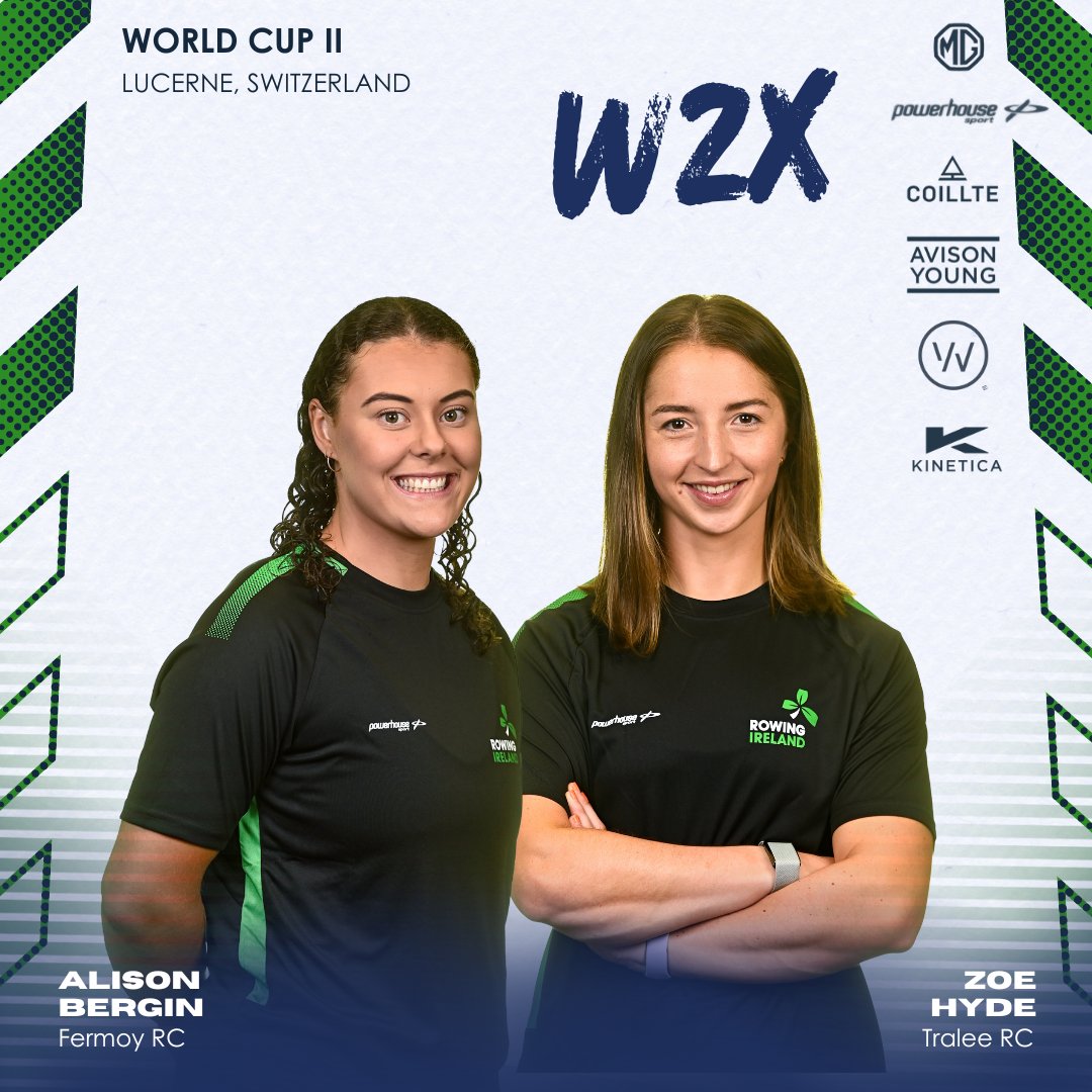 RowingIreland's tweet photo. ☘️ Introducing our WCII crews ☘️

Alison Bergin and Zoe Hyde will race the Women's Double!

#WeAreRowingIreland
#GreenBlades https://t.co/kN1a27XJ6L