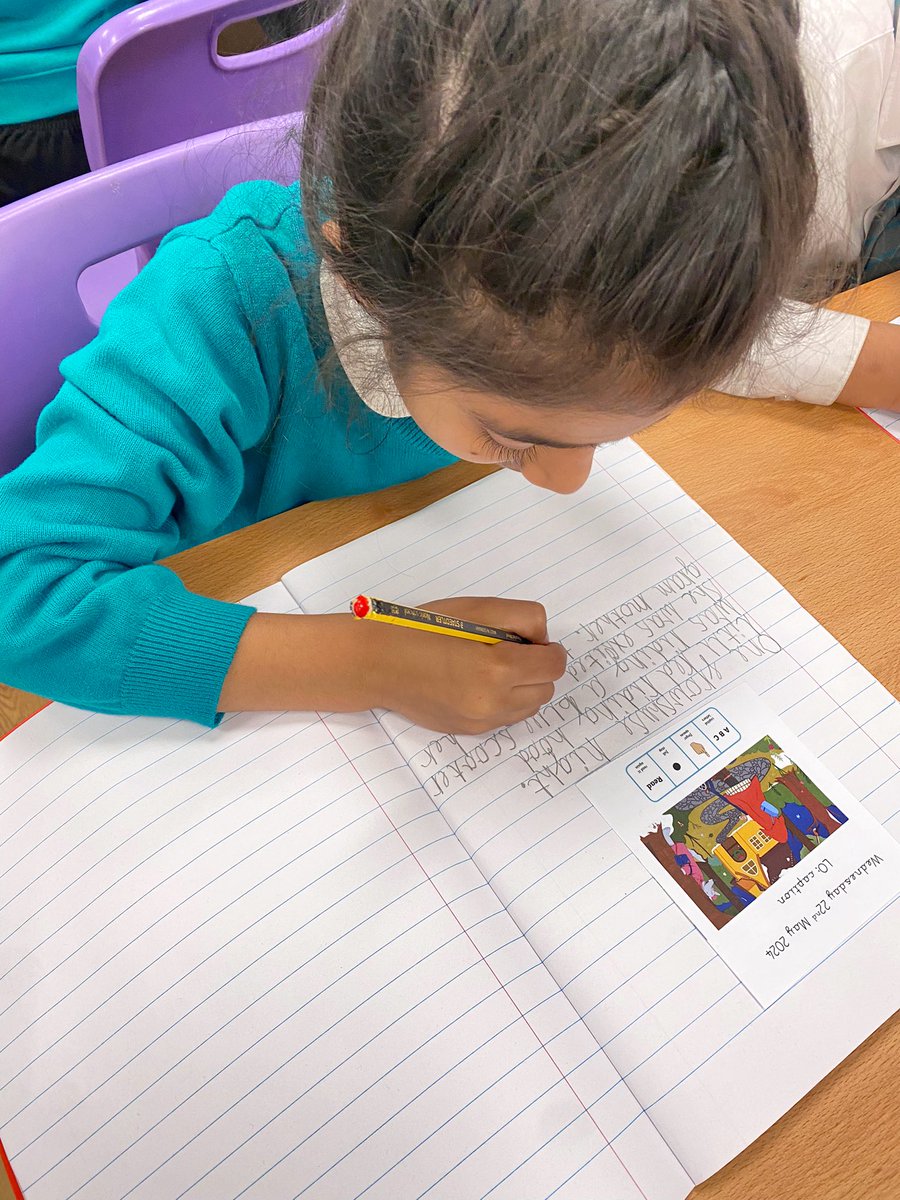 MissKingTindal's tweet photo. ✍🏻 Year 1 have embraced #AmbitionWeek at @arktindal. ✍🏻 

👏🏻 Just look at this fantastic writing using @letterjoin today! 👏🏻 

#TeamTindal @Talk4Writing https://t.co/ojuyK6UGda