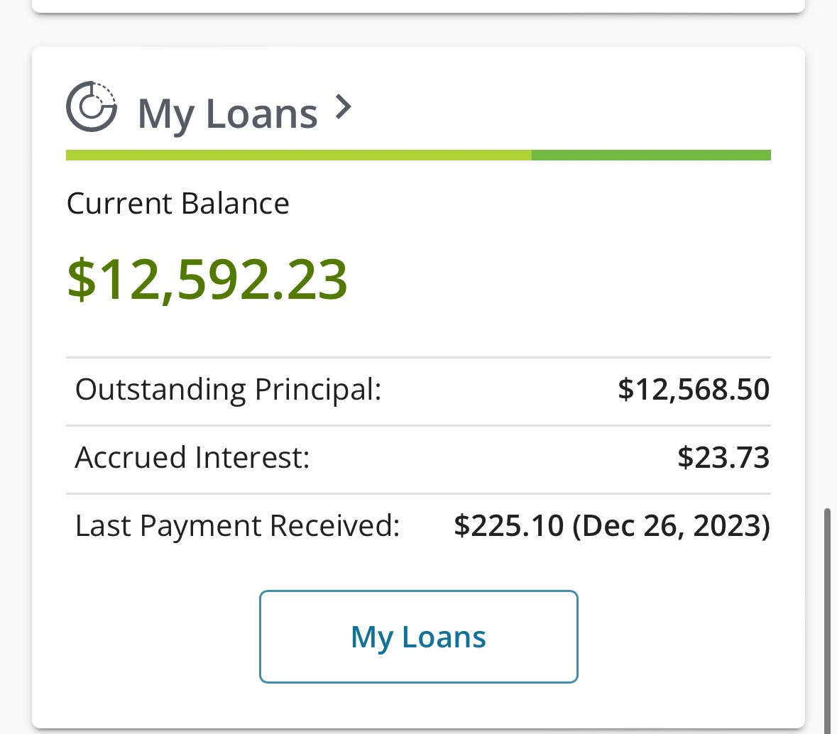 Gohpom1's tweet image. From 6 loans down to the final 3. Almost there almost there. #collegedebt #financialfreedom #debt