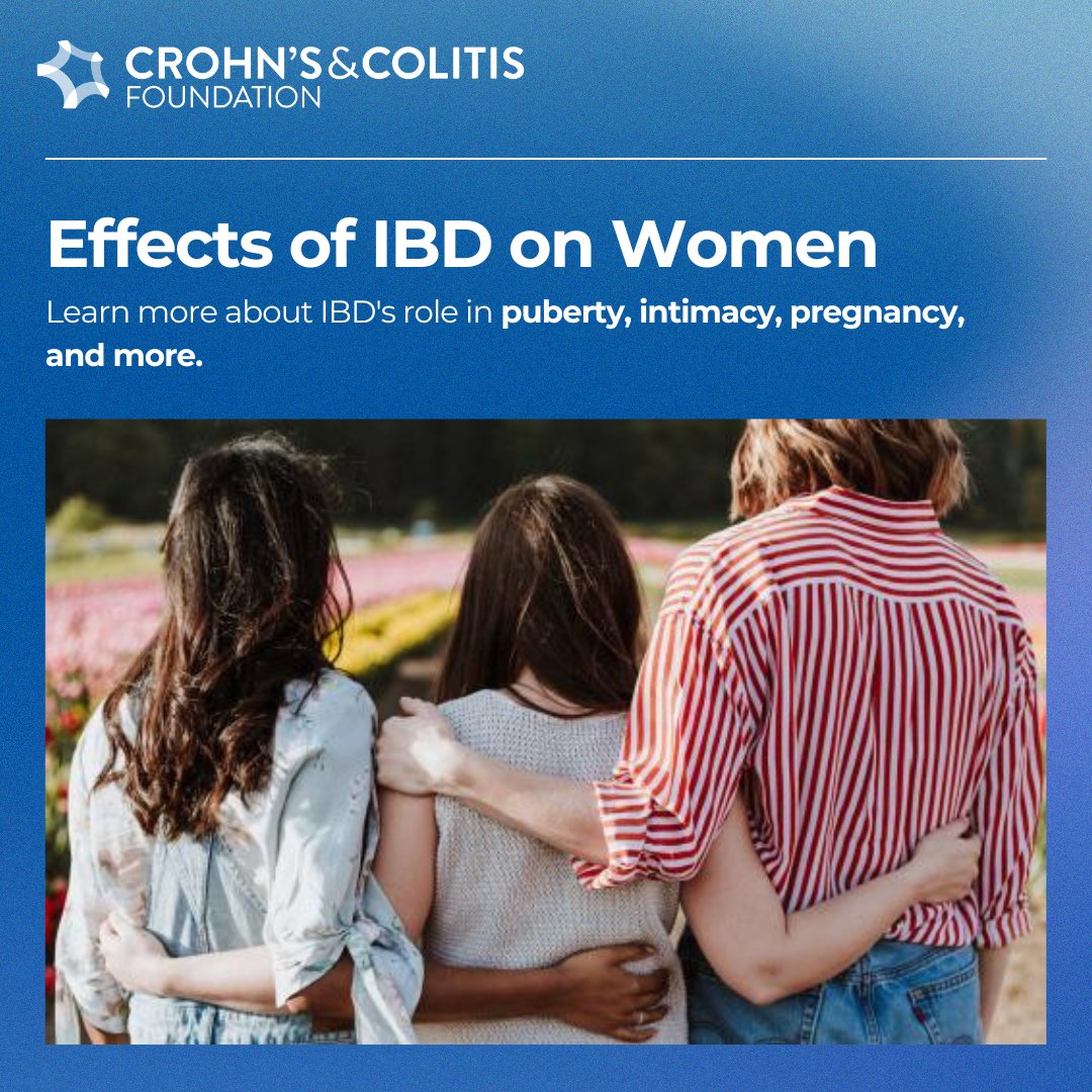 Crohn's & Colitis Foundation (@crohnscolitisfn) on Twitter photo For women with Crohn’s disease or ulcerative colitis, understanding how life events can affect their disease is crucial, as is how IBD may impact these milestones. Learn more about IBD's role in puberty, intimacy, pregnancy, and more here: bit.ly/3QX6L61 For women with Crohn’s disease or ulcerative colitis, understanding how life events can affect their disease is crucial, as is how IBD may impact these milestones. Learn more about IBD's role in puberty, intimacy, pregnancy, and more here: bit.ly/3QX6L61