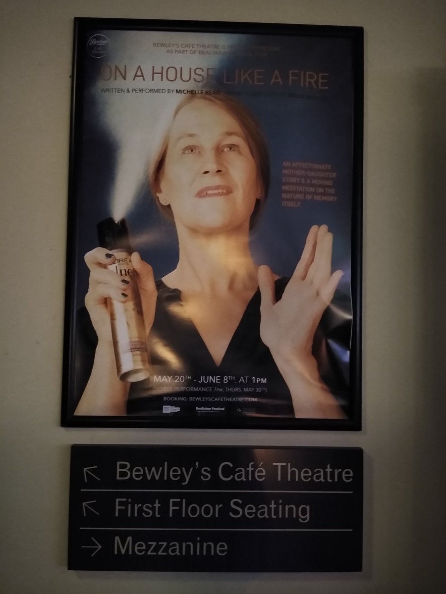 A gorgeous response today @BewleysCTheatre for the opening of On A House Like A Fire. Thanks so much to everyone who has seen the show so far and everyone who has stopped for a chat. So lovely to be back in Bewleys and back as part of @BealtaineFest!