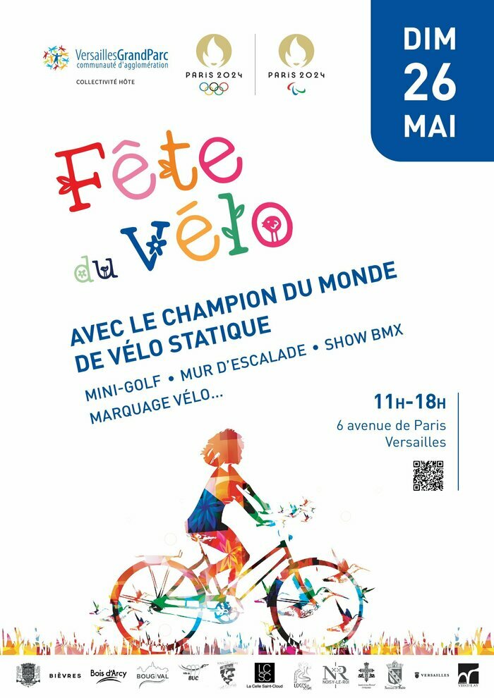 🚴 Prêts à vous mettre en selle pour la fête du vélo ? Rendez-vous ce dimanche de 11h à 18h au 6 avenue de Paris ! Retrouvez toutes les informations sur le site de @Agglo.VGP : agenda.versaillesgrandparc.fr/events/fete-du…