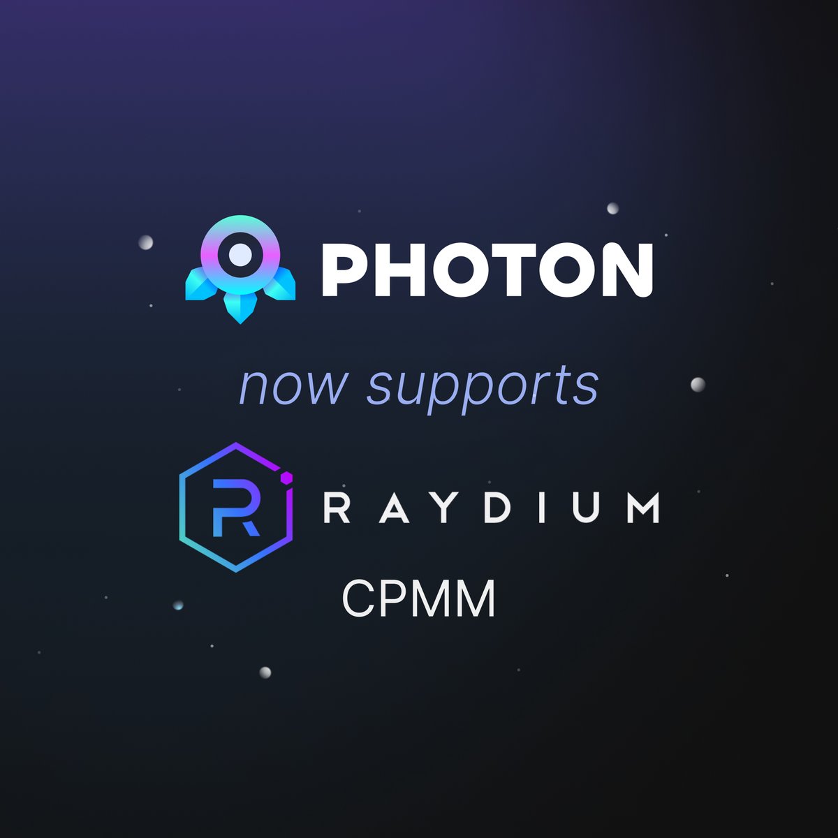 You can now trade CPMM tokens from @RaydiumProtocol on Photon🥳 Our beta testers for Limit Orders on SOL (still in beta) have been seeing more wins while leveling up their trading📈 MOAR new improvements + features incoming⚡️