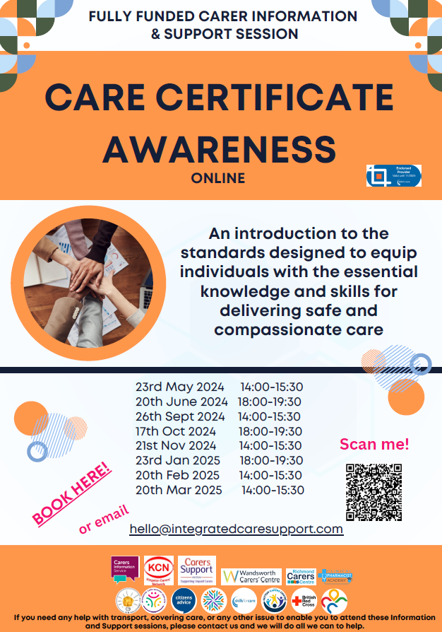 Check out these free online training courses for #unpaidCarers from @swlnhs. Check the dates and sign up. There are more subjects and dates on our blog including #MentalHealth and #Dementia awareness, nutrition & hydration, health literacy & #FirstAid. Visit our website now!