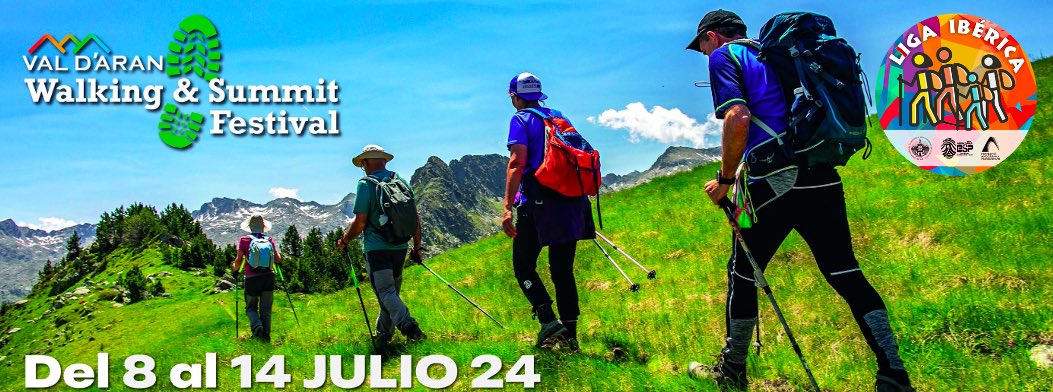 🗓️Del 9 al 14 de julio se desarrollará el Val d’Arán Walking Festival, organizado por el Club Alpi Aranés, recorriendo la geografía montañosa del valle catalán.

📰Lee la noticia completa: fedme.es/el-val-daran-w…

#vidasenderismo #senderismofedme #fedme #vidasana #vidasaludable