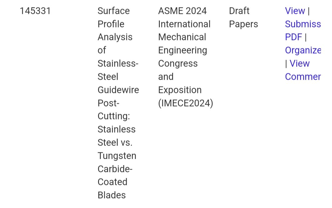 Rupal Srivastava (@rupalsriv) on Twitter photo 🔬Excited about our research submitted to the IMECE 2024 conference, and looking forward to the reviewer's comments!!!
📢 We talk about Medical Guidewires and more!
<a href="/SETU_Research/">SETU_Research, Innovation and Impact</a> <a href="/SETUIreland/">South East Technological University</a> <a href="/geraldine_canny/">Dr. Geraldine Canny</a> <a href="/ASMEdotorg/">ASME.org</a> 🔬Excited about our research submitted to the IMECE 2024 conference, and looking forward to the reviewer's comments!!!
📢 We talk about Medical Guidewires and more!
<a href="/SETU_Research/">SETU_Research, Innovation and Impact</a> <a href="/SETUIreland/">South East Technological University</a> <a href="/geraldine_canny/">Dr. Geraldine Canny</a> <a href="/ASMEdotorg/">ASME.org</a>
