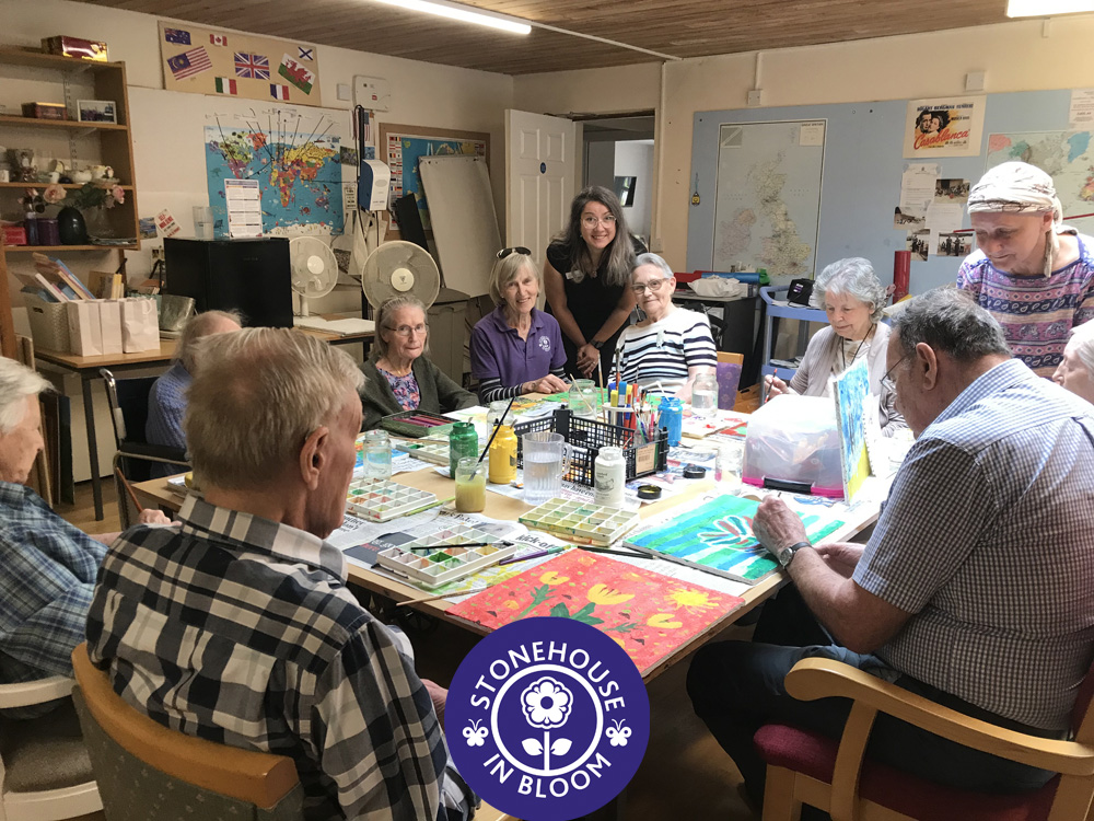 Stonehouse in Bloom (@stonehousebloom) on Twitter photo Sneak preview of the 'WIP' of the brilliant Moreton Hill <a href="/Barchester_care/">Barchester Healthcare</a> Friendship themed artwork, which'll be proudly displayed in the High Street Car Park very soon! BIG thanks to the residents and staff who are participating in this project. @RHSBloom <a href="/HOEInBloom/">HoE In Bloom</a> #RHSBloom60 Sneak preview of the 'WIP' of the brilliant Moreton Hill <a href="/Barchester_care/">Barchester Healthcare</a> Friendship themed artwork, which'll be proudly displayed in the High Street Car Park very soon! BIG thanks to the residents and staff who are participating in this project. @RHSBloom <a href="/HOEInBloom/">HoE In Bloom</a> #RHSBloom60