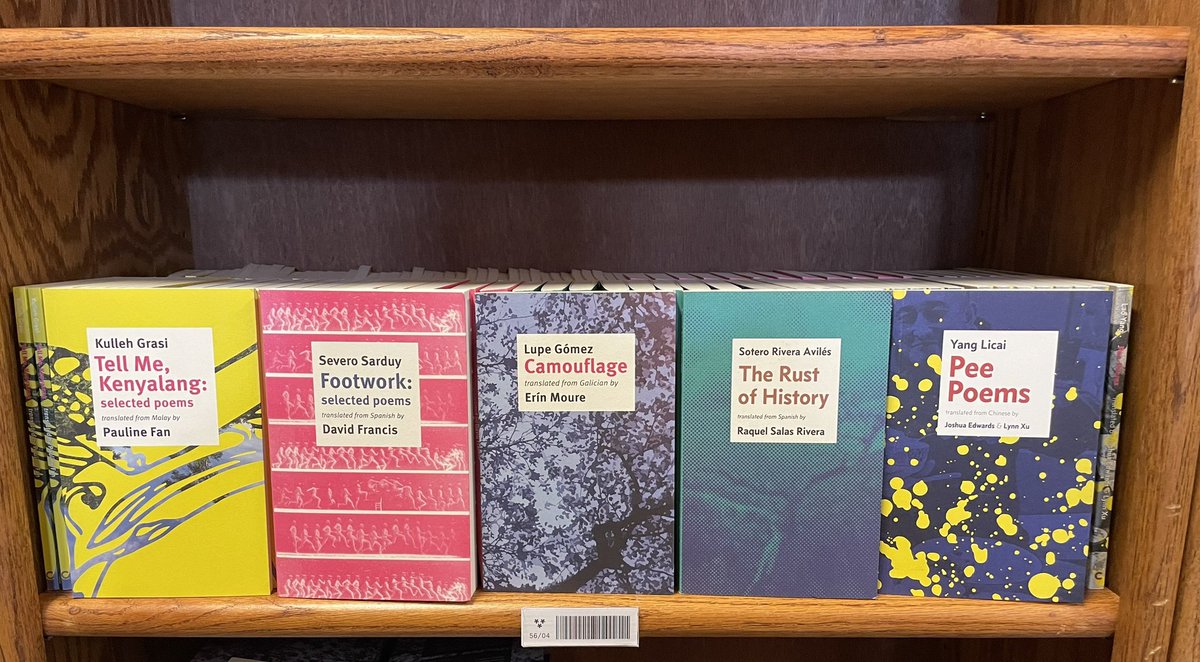 Now on the shelves, a fresh bounty of translated poetry from <a href="/CircBooks/">Circumference Books</a> !

asterismbooks.com/publisher/circ…