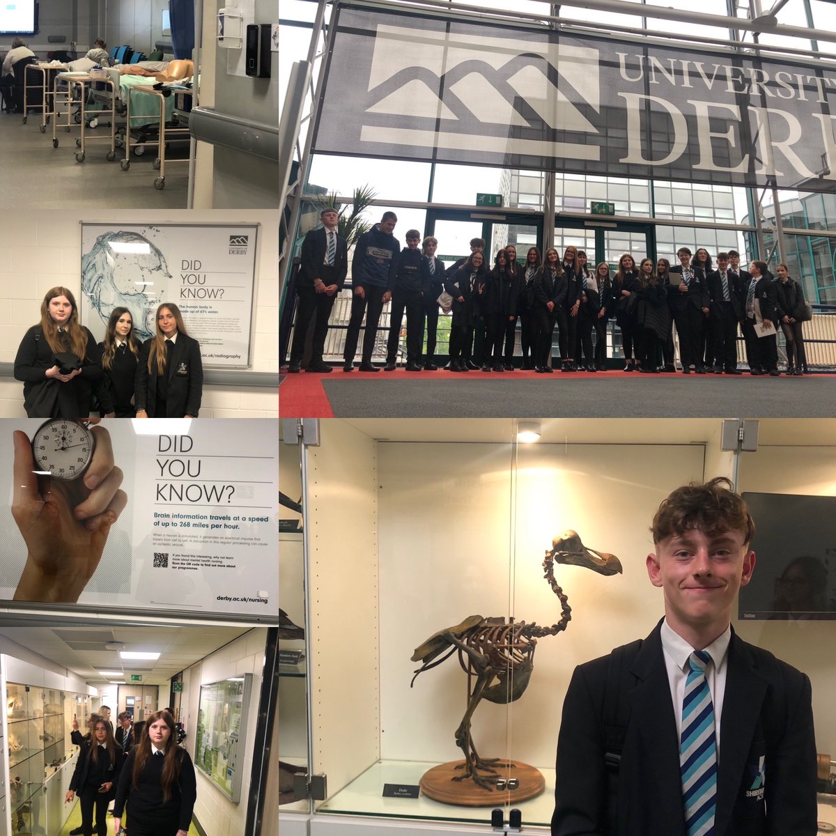 The University of Derby and DANCOP welcomed our Shirebrook Academy year 10 students onto the Kedleston Road Campus today for the HE and ME programme.