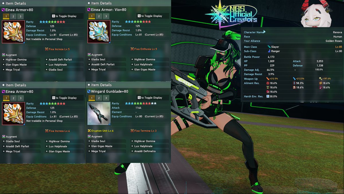 I went from having 168% Potency to 212.5% Potency now. #PSO2_NGS 

Haven't been BiS in a looooooong while lol. since stia release. So this is a huge upgrade!