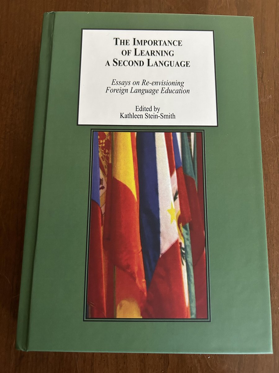 I can hardly believe that it has been a year since our book, 'The Importance of Learning a Second Language: Essays on Re-envisioning Foreign Language Education,' was published. Many thanks to all!🙂