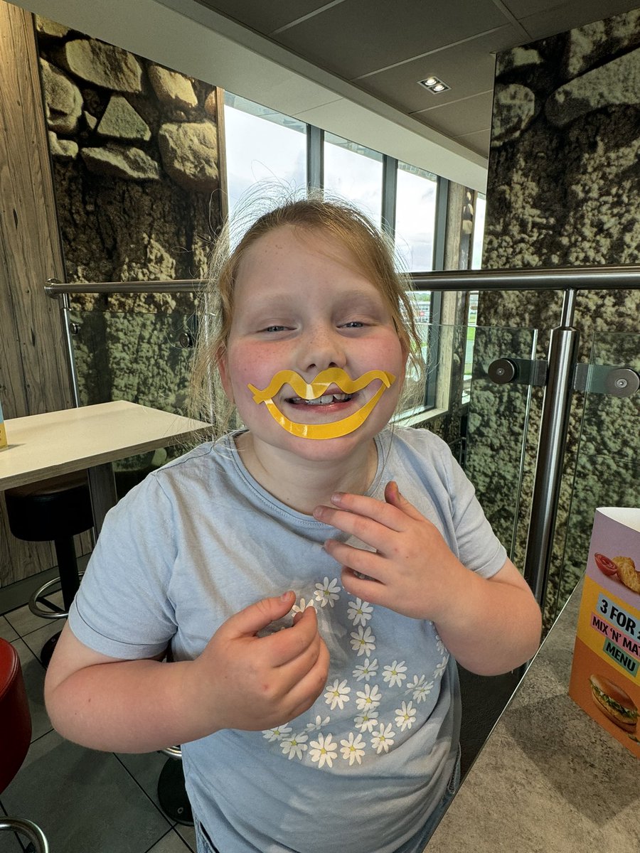 TomFitzgibbons1's tweet photo. @McDonaldsUK my daughter says she’s happy. And we donated our reward points  #mentalhealth @BBCCiN https://t.co/DA9ERZCWxc