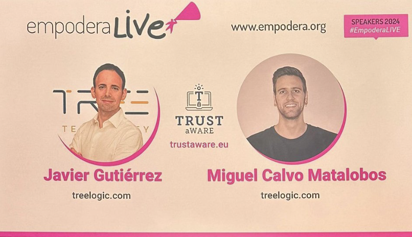 TRUST aWARE 🛡 (@trustaware) on Twitter photo Empowering Digital Security in Europe! 🇪🇺
#EmpoderaLIVE2024 panelists Javier Gutierrez and <a href="/mglclv/">Miguel Calvo</a> discussed the importance of @TRUSTaWARE & partners in safeguarding online privacy for european users.
#DigitalSecurity #cybersecurity Empowering Digital Security in Europe! 🇪🇺
#EmpoderaLIVE2024 panelists Javier Gutierrez and <a href="/mglclv/">Miguel Calvo</a> discussed the importance of @TRUSTaWARE & partners in safeguarding online privacy for european users.
#DigitalSecurity #cybersecurity