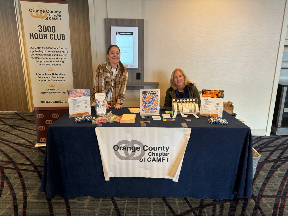 Feeling inspired and motivated after attending CAMFT Conference recently! We loved seeing so many Orange County chapter members over the weekend!