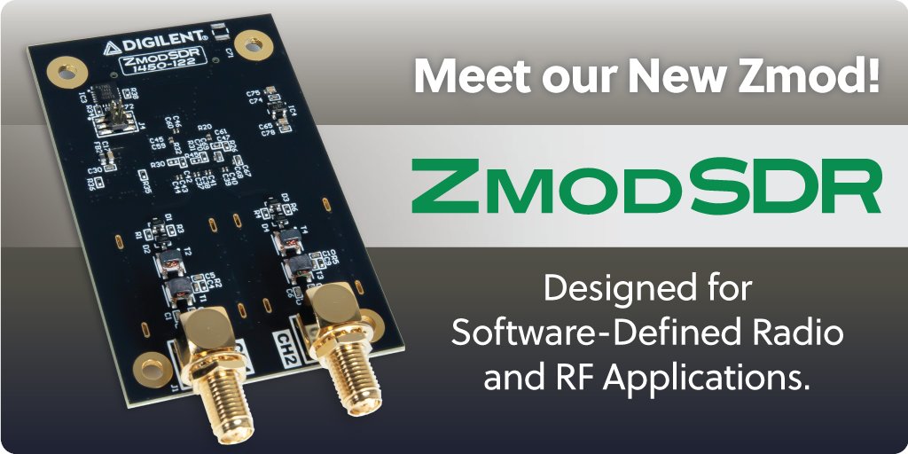 📣 Excited to announce the new Digilent Zmod SDR! This SYZYGY™-compatible pod is perfect for SDR and RF applications, featuring a dual-channel ADC and an advanced front end. Ideal for all your SDR projects! 🛒Shop now: digilent.com/shop/zmod-sdr/… #SoftwareDefinedRadio #RF