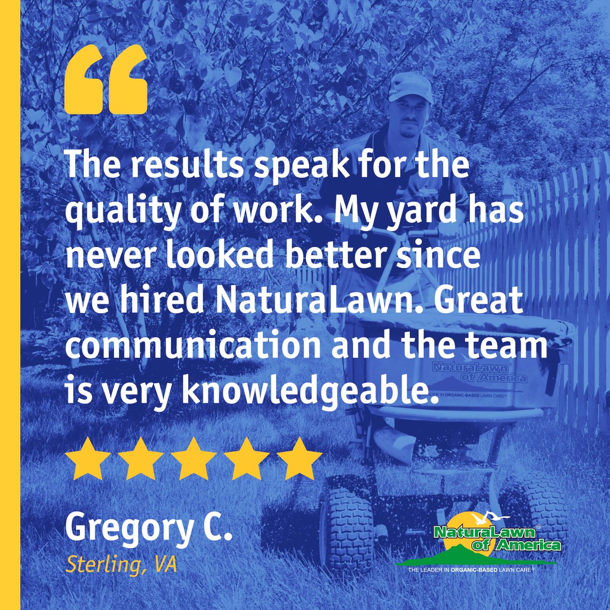 We are thrilled to share this fantastic feedback from one of our valued customers. At NaturaLawn® of America! , your satisfaction is our priority. #NaturaLawn #NaturaLawnOfAmerica #IndustryLeader #EnvironmentallyFriendly #5StarReview