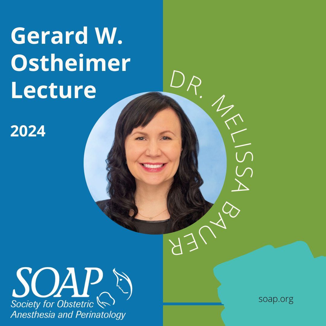 Thank you and congratulations to Dr. Melissa Bauer for presenting the Gerard W. Ostheimer honorary lecture at the SOAP 56th Annual Meeting. buff.ly/3NV2n6I #SOAP #OBAnes #Ostheimer #SOAPAM2024