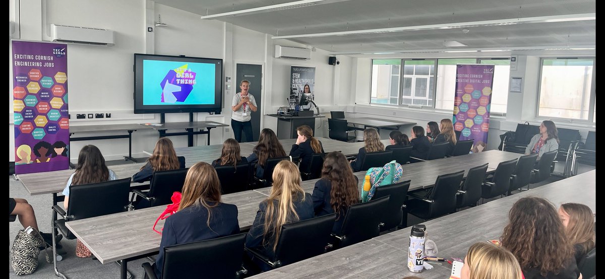 🚀 A new initiative to inspire girls into Tech was launched at the #Stem and #Health Skills Centre in #Bodmin today. 

More than 100 #year7 girls from schools across #Cornwall and #Devon attended the event hosted by @TECgirls , in partnership with Truro and Penwith College.