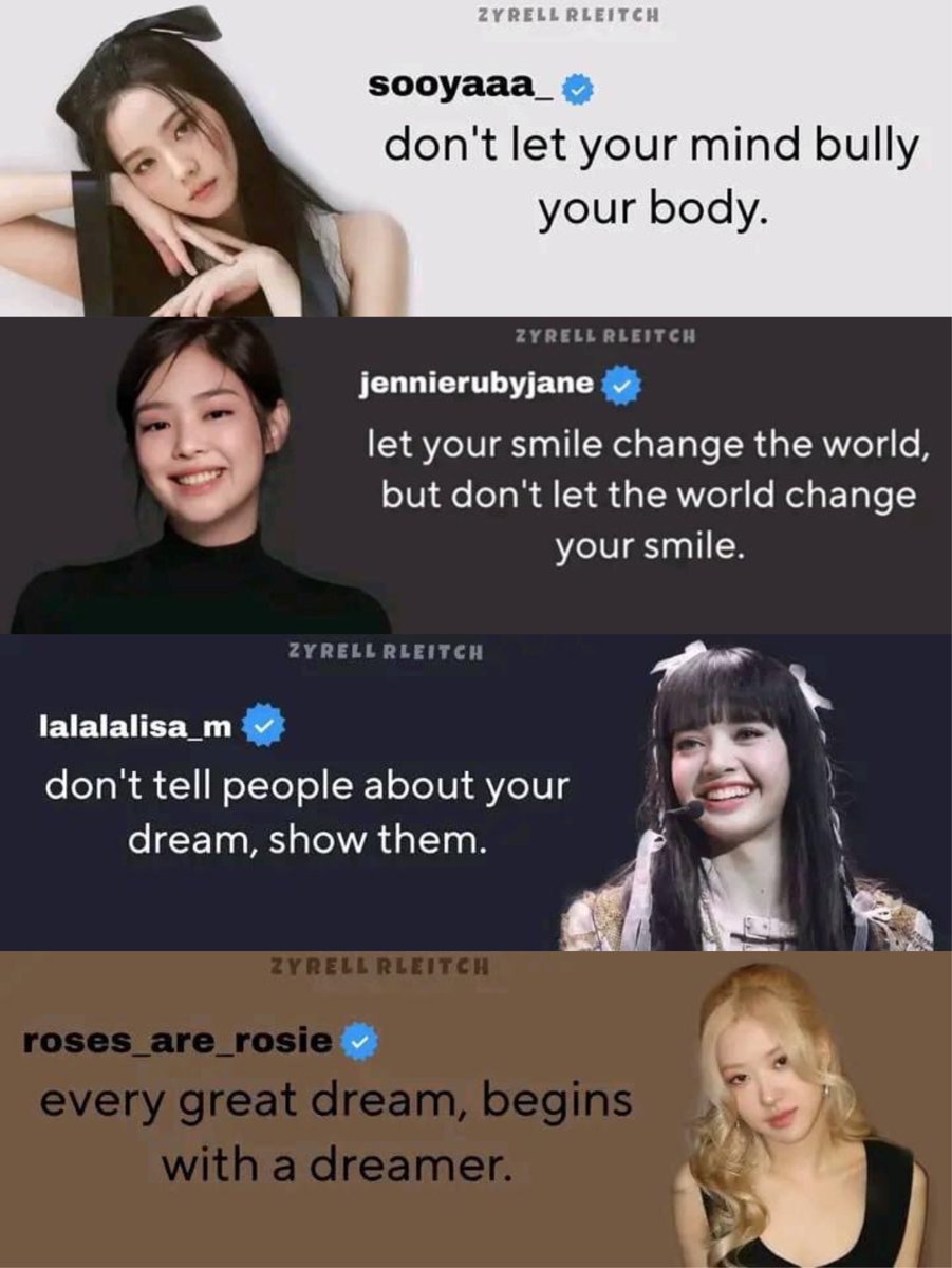 BLACKPINK once said: