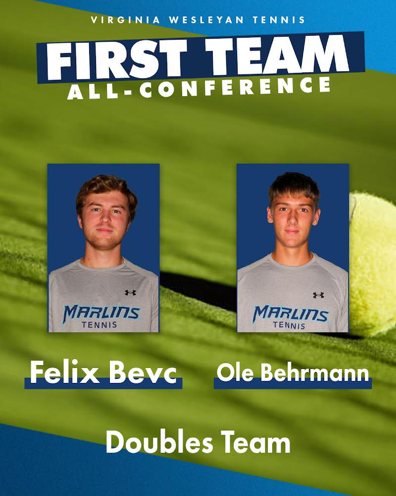 Felix Bevc and Ole Behrmann were selected First Team All-Conference as the No. 1 Double Team! #MarlinNation // #AllConference // #Tennis