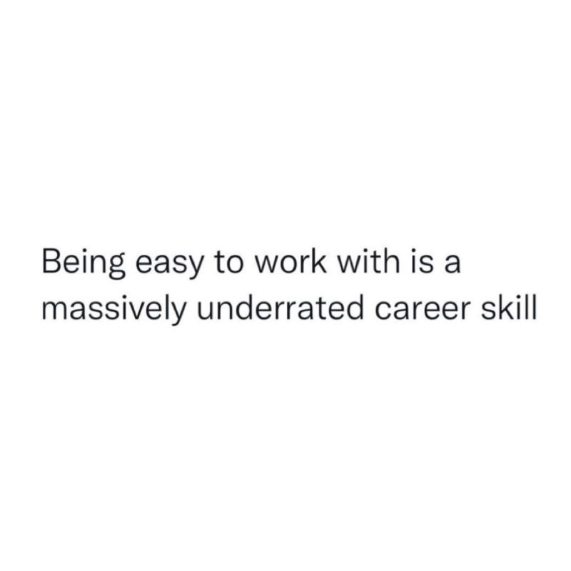 QCompounding's tweet photo. 10 Nuggets to advance your career &amp; life

1. Be easy to work with: https://t.co/tsYig9QMMV
