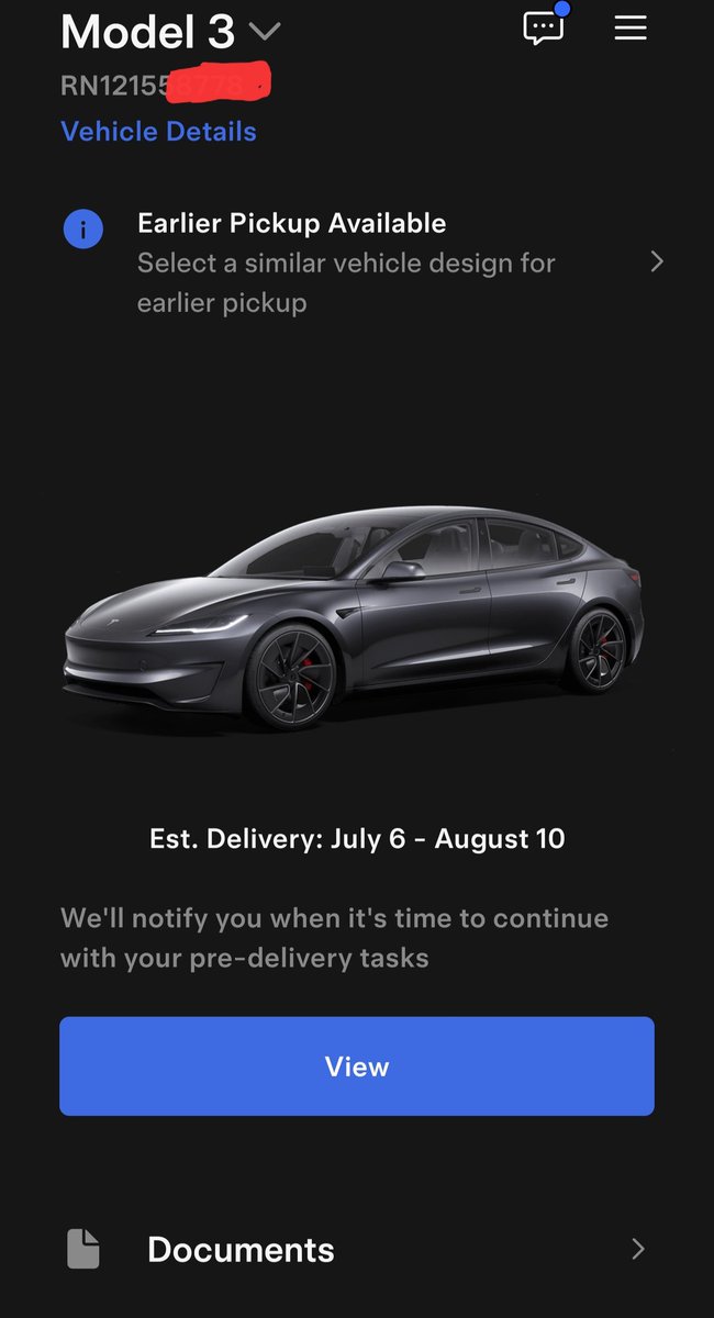 WrapSensei's tweet photo. Tesla just updated the delivery window for our 2024 Model 3 Performance from May 28th-June 26 to July 6 - Aug 10th. Why??? 😢 https://t.co/6V1tcphDAX