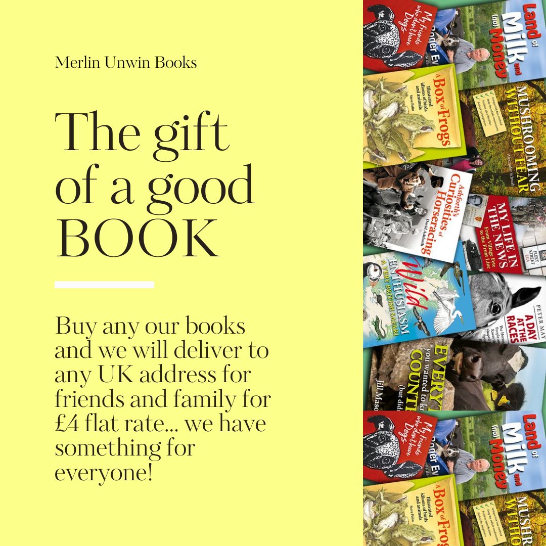 MerlinUnwin's tweet photo. Do you have a #birthday, #anniversary, #wedding coming up and are lacking inspiration. Maybe looking to treat yourself to a #bankholiday #book? We have it covered.
Books for #wildlife-lovers, #walkers, #foragers, #golfers, #anglers, #flytyers, #cooks, #horseracing fans and more! https://t.co/yQOtAFdxK7