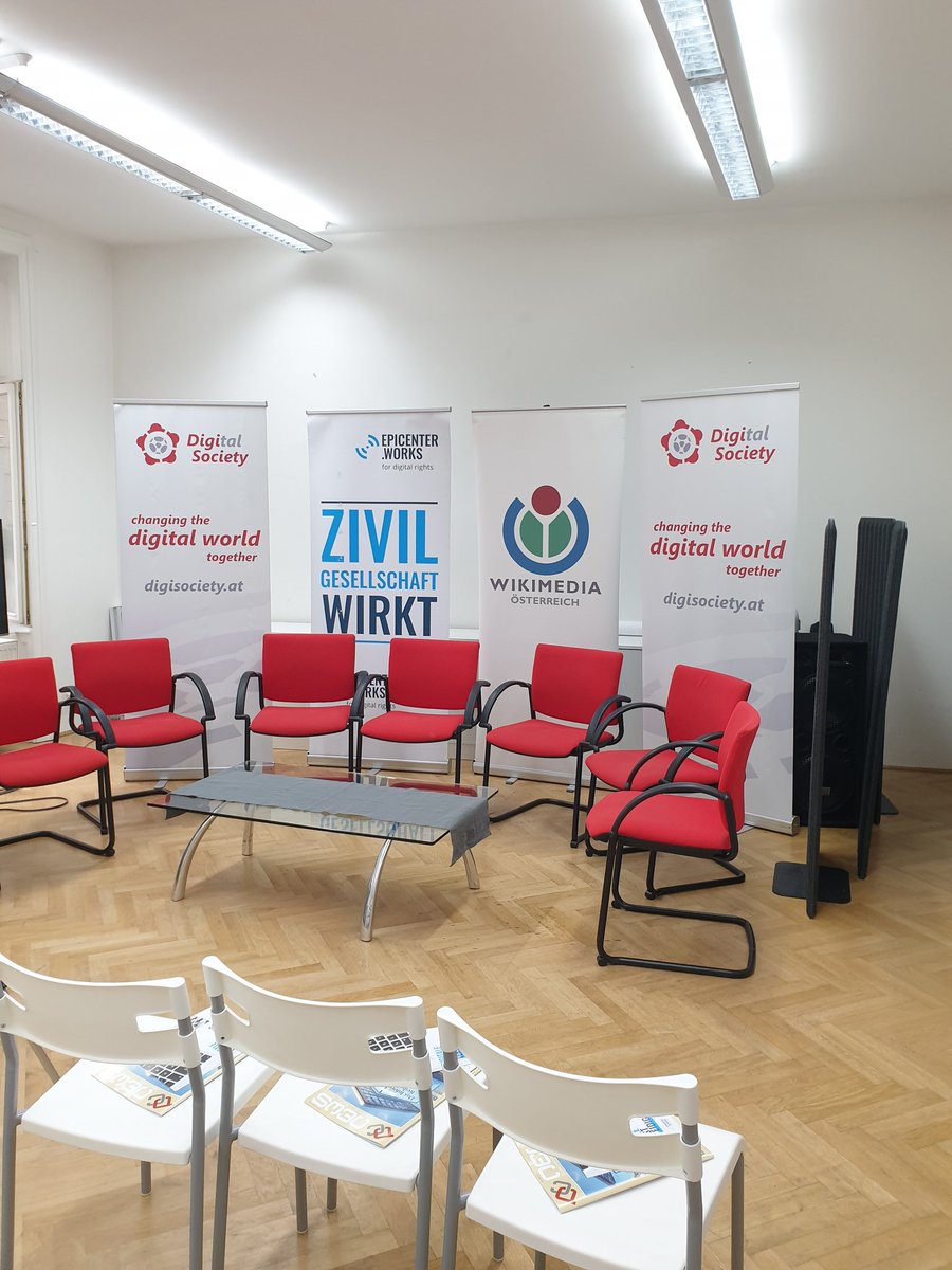 epicenter_works's tweet photo. 🔔 Gleich geht’s los! Heute diskutieren wir mit EU-Kandidat:innen und klären alle Fragen zu netzpolitischen Themen die euch & uns unter den Nägeln brennen – gemeinsam mit @Digisociety & @WikimediaAT am 71. #NetzPAT
🔴 Zum Livestream: https://t.co/ZGOZA6MuQA https://t.co/wp3uZ1DUoY