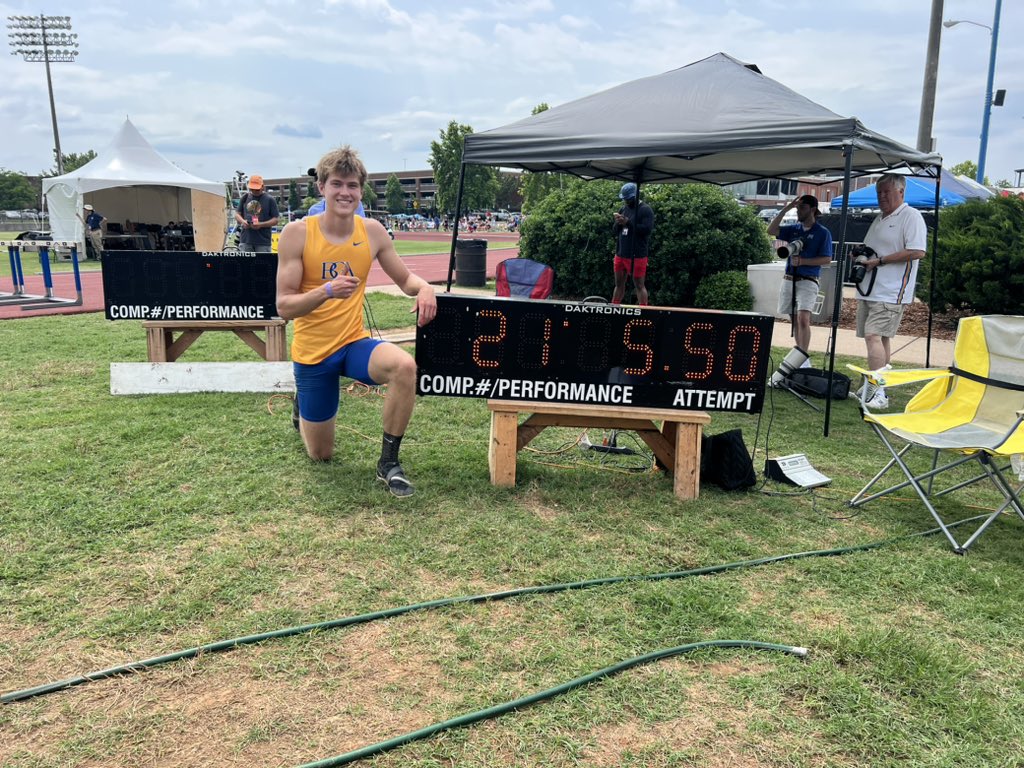Miller Mabury is your State Champion in the long jump! 2 for 2!