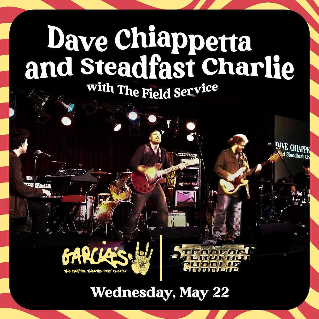 💥 TONIGHT! 💥 Jam-band all-stars, Dave Chiappetta and Steadfast Charlie, shred a night of funky grooves! Grab your tickets 🎫 now-->> brnw.ch/21wK22b Doors: 7PM // Show: 8PM