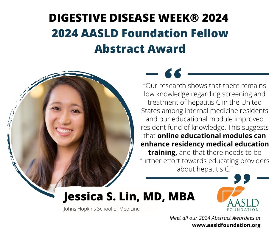 Congratulations to our AASLD Foundation Abstract Awardees who presented their research at #DDW2024.
