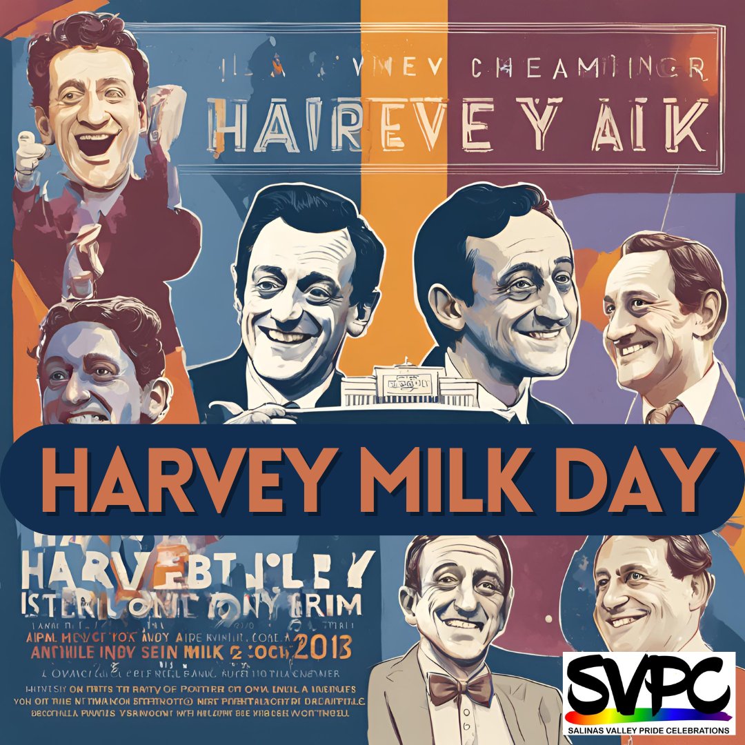 🌈 Remembering Harvey Milk 🕯️
Today we honor a trailblazer for LGBTQIA+ Rights and Equality. His courage and advocacy continue to inspire us to stand up, speak out, and fight for justice. 
#HarveyMilkDay #LGBTQIA #Equality #Pride #SVPC #SalinasValley #MontereyCounty