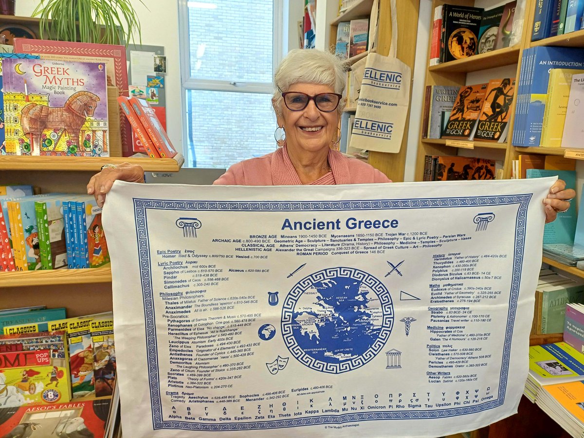 HellenicBooks's tweet photo. New in stock!! An amazing tea towel from The Muddy Archaeologist aka Gillian Hovell. High quality material and full of Ancient Greece's timeline, alphabet, dates and Greek writers. Only £9
https://t.co/2eMq6GaTPU https://t.co/sd9x52s12c