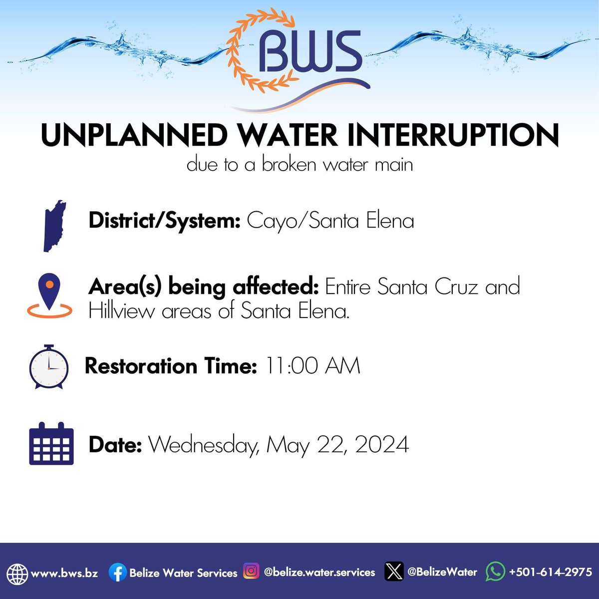 Belize Water Services tweet media