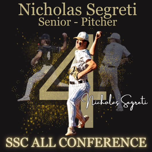 OFBbaseball's tweet photo. Congratulations to Nicholas Segreti on Being Named All conference for the SSC Blue Conference 
@nsegreti04 @RULakerBaseball https://t.co/s93d5aOmVs