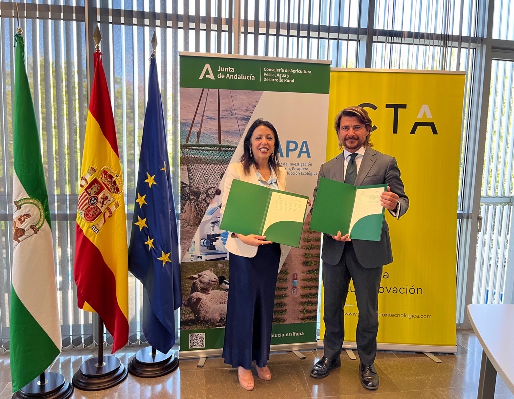 CTA e @IfapaJunta han firmado hoy un acuerdo para colaborar en #investigación, #formación e #innovación en los sectores agroalimentario y pesquero de Andalucía. Prevén la colaboración en #ProyectosEuropeos que traigan oportunidades a la región. 🌾🐟  👇  i.mtr.cool/ctwtstptke