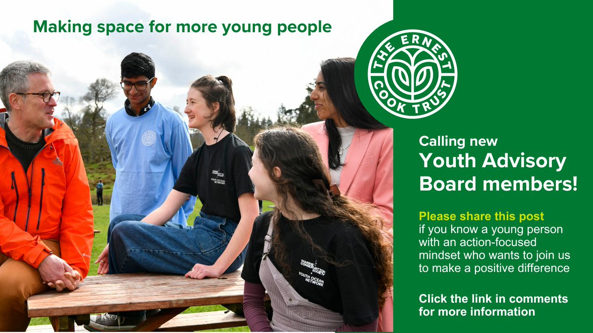 We are recruiting new members for our <a href="/BlueInfluencers/">Blue Influencers</a> Youth Advisory Board

Are you a passionate and environmentally engaged young person?

Do you want to help facilitate underserved young people to learn from nature?

Find out more in the link below. #YouthSocialAction
