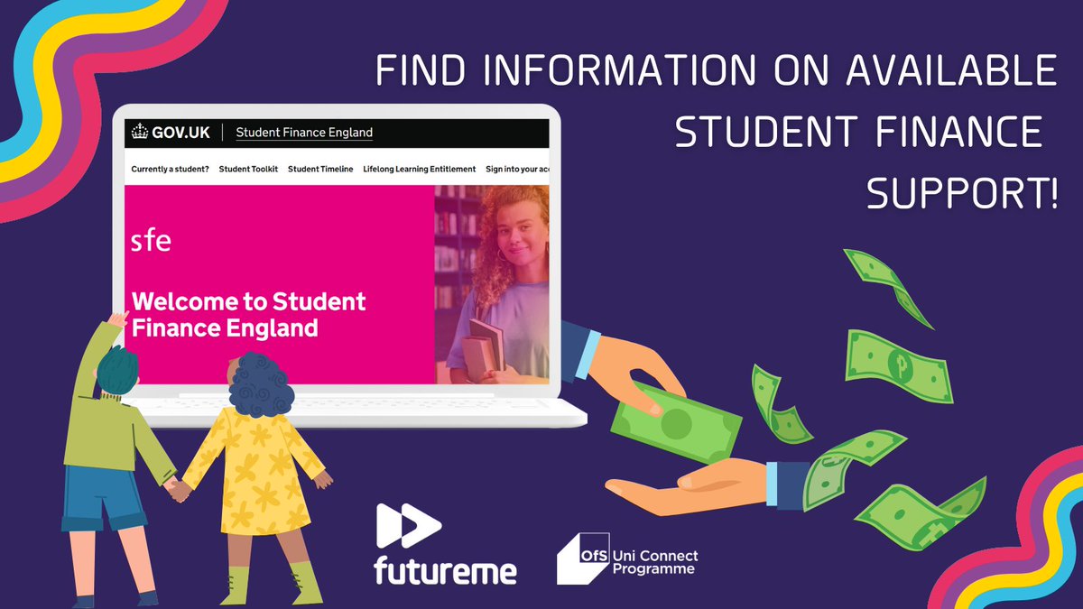 Wondering about different types of financial support schemes available for students? Applications for Student Finance England (2024 to 2025) for full-time and part-time undergraduate students are now open. Learn more studentfinance.campaign.gov.uk