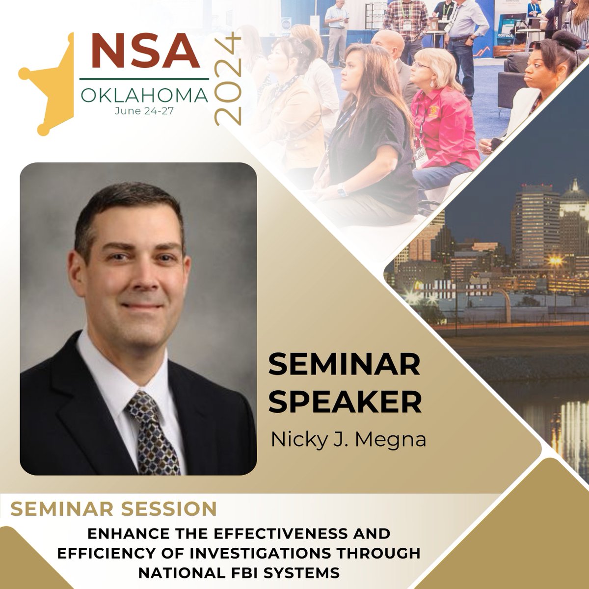 NSA 2024 Annual Conference Speaker Spotlight! #Sheriffs2024 Today we shine a light on Nicky Megna, Unit Chief, FBI Criminal Justice Information Services Division (CJIS), Law Enforcement Engagement Unit and Designated Federal Officer (DFO), CJIS Advisory Policy Board, FBI CJIS.