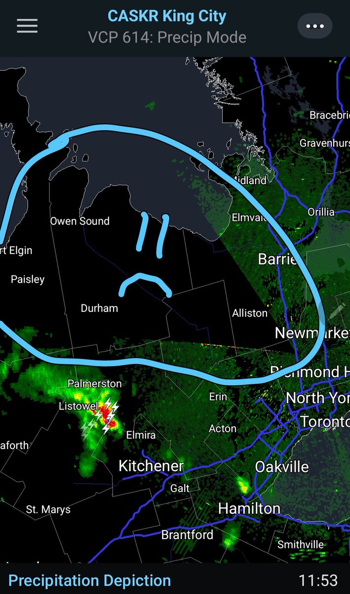 caltek79's tweet photo. Am I the only one having issues with #CASKR on @RadarScope
Little piece of the pie is missing
@IWeatherON @WxOntario1 @environmentca @StormhunterTWN @weathernetwork https://t.co/a0iZq5SEZI