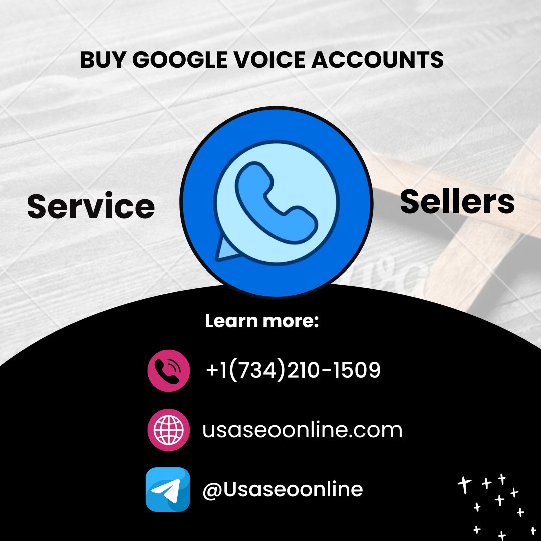 Buy Google Voice Accounts

just Contact/24 Hours Reply
Skype: UsaSeoOnline
Telegram: @Usaseoonline
WhatsApp: +1 (734) 210-1509

usaseoonline.com/product/buy-go…

#buygooglevoiceaccounts <a href="/TheDemCoalition/">Democratic Coalition</a>
<a href="/DworkinReport/">Dworkin Report</a> <a href="/DworkinWeekly/">Dworkin Weekly</a> <a href="/funder/">Scott Dworkin</a>