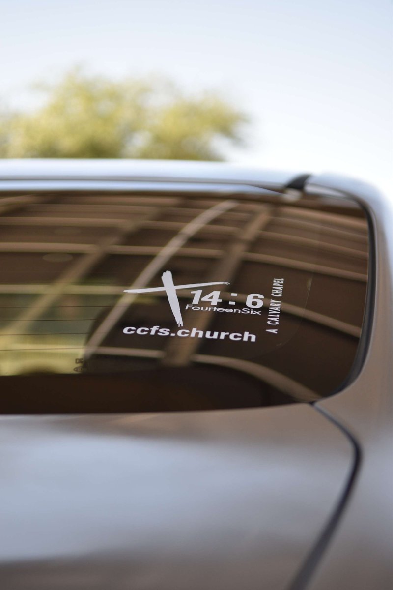 FourteenSix's tweet image. Want to help invite people to church? Then get one of our car stickers at the church book store today! 

Website: Fourteensix.com

#CCFS #CC146