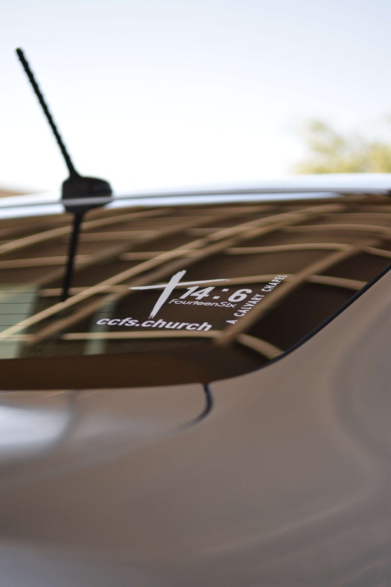 FourteenSix's tweet image. Want to help invite people to church? Then get one of our car stickers at the church book store today! 

Website: Fourteensix.com

#CCFS #CC146