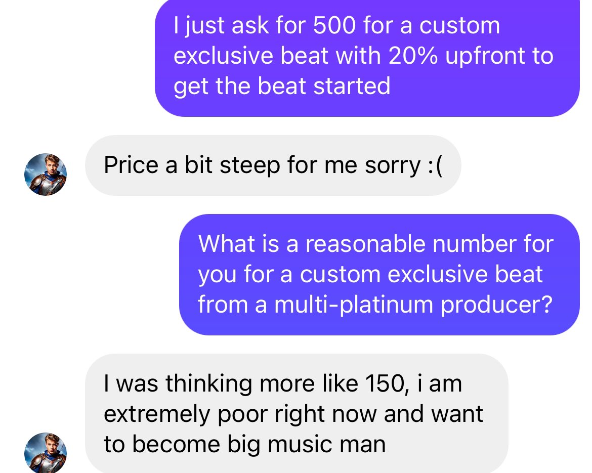 djpain1's tweet photo. Do I charge too much for beats? 😒 https://t.co/yNi8LJWly8
