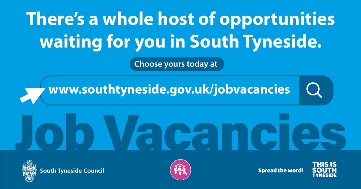 New vacancies have been added to our site. Check them out 👉 southtyneside.gov.uk/article/1013/V…