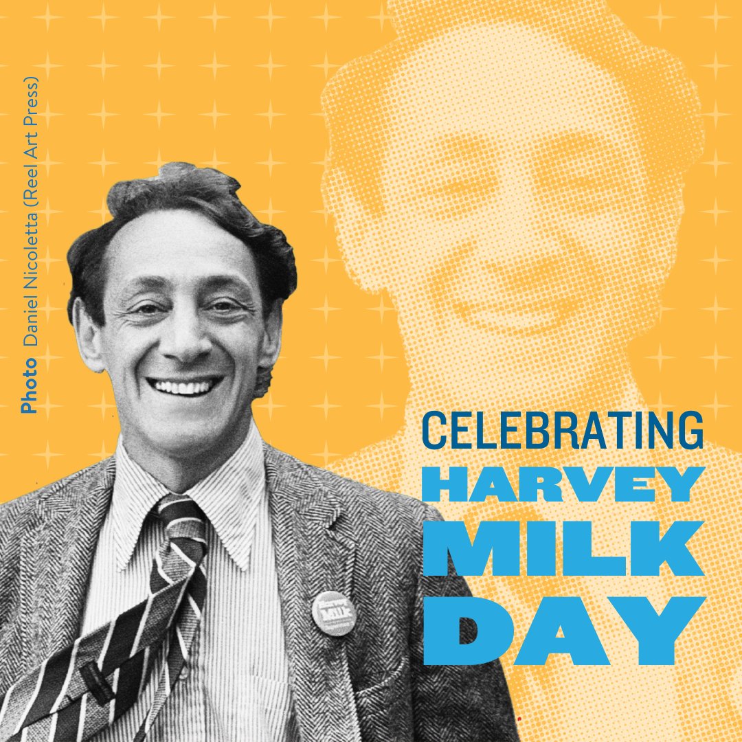 Today we honor Harvey Milk, a trailblazing advocate for civil rights. As one of the first openly gay U.S. officials, he dedicated his life to equality. His message of inclusivity still resonates today. Here's to his legacy! #HarveyMilkDay
