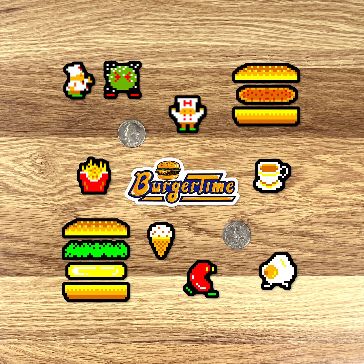 BurgerTime Stickers ❤️