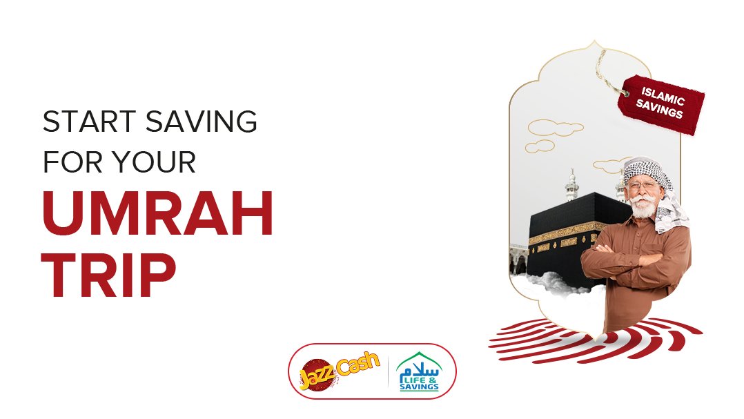 Plan your holy journey with us! Start saving for your Umrah trip with JazzCash Islamic Savings and turn the dream into reality! Download JazzCash now: bit.ly/3CS8cti