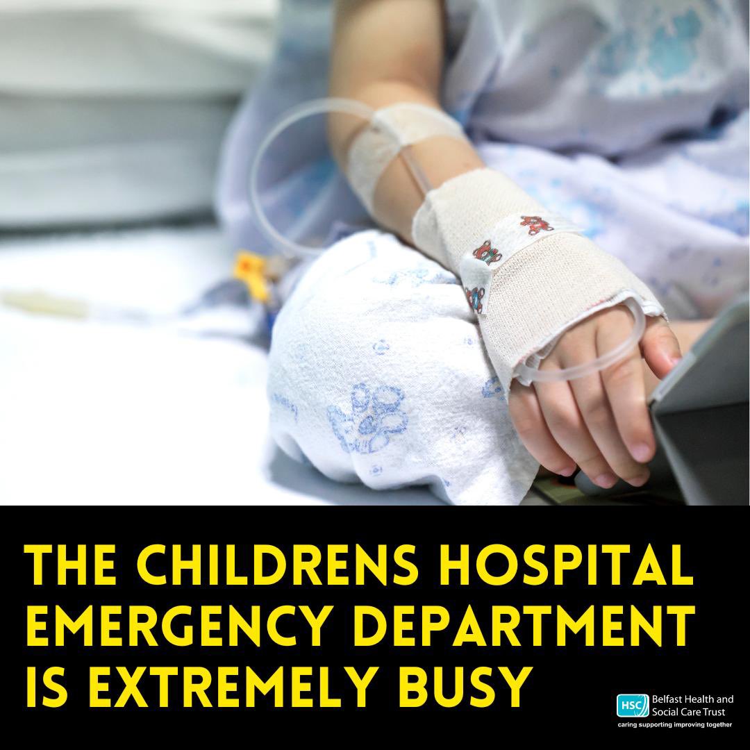 Our Children’s Emergency Department is currently extremely busy. Please only attend if your child has a serious medical emergency. If your child does not need urgent medical attention consult our symptom checker below for expert advice and guidance. bit.ly/4152EY3