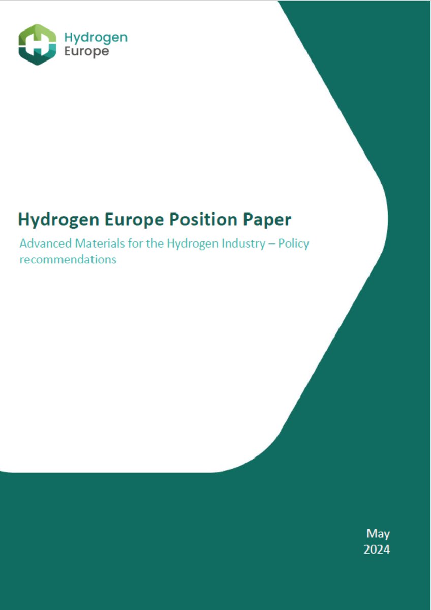 #Advanced #Materials are crucial for the development of the #hydrogen industry and the #decarbonisation, #selfsufficiency and #competitiveness of the EU 🇪🇺 Check our #positionpaper with recommendations on how to secure them➡️hydrogeneurope.eu/wp-content/upl… #HydrogenNow #Industry #H2